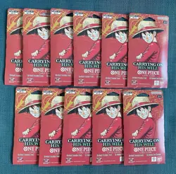 One Piece TCG OP-13 Carrying On His Will Sleeved Booster Pack Lot of 11 English - Image 1