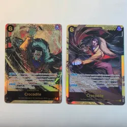 One Piece CCG Crocodile 2x Card Set - OP14-120 SEC + Alt Art SEC - English MINT - Image 1