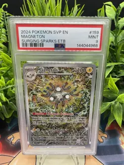 2024 POKEMON SVP EN-SV BLACK STAR PROMO MAGNETON #159 MINT PSA 9 - Image 1