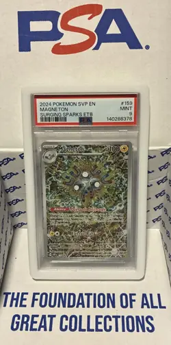 💎 2024 Magneton (SSP #159) Black Star Promo PSA 9 Mint Pokemon TCG English - Image 1