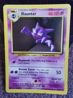 Pokemon TCG Haunter Card Base Set Uncommon 29/102 WOTC Vintage - Image 1