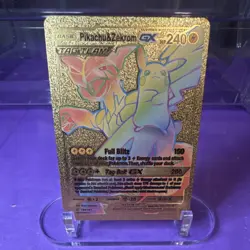 Pokemon Pikachu & Zekrom GX TAG TEAM Gold Foil Card - Image 1
