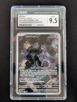 Mewtwo Promo 052 CGC 9.5 Mint+ Pokemon Card Illustration Rare Holo - Image 1