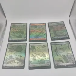 MTG ~ 6x FOIL Land Cards ~ Lord Of The Rings - Image 1