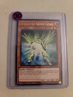 Yu-Gi-Oh! Herald of Green Light Ultimate Rare 1st Edition Playing Card - Image 1