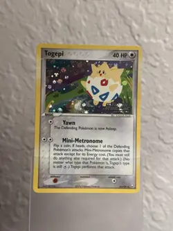 Togepi 50/109 Reverse Holo Stamped Team Rocket Returns Pokemon Card NM - LP+ - Image 1