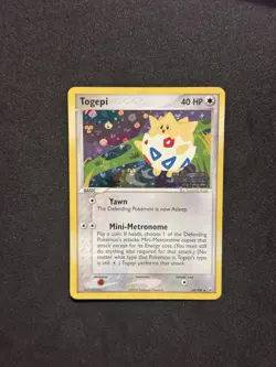 Togepi 50/109 Reverse Holo Stamped Team Rocket Returns Pokemon Card NM - LP+ - Image 3