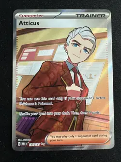Atticus 134/131 Prismatic Evolutions Ultra Rare Holo Pokemon TCG Card NM - Image 1