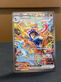 Pokemon TCG Twilight Masquerade Greninja EX Special Illustration Card 214/167 - Image 1