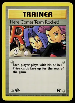Pokemon Card - Here Comes Team Rocket! Team Rocket 71/82 1st Edition Rare - Image 1