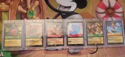 Disney Lorcana TCG 6 LEGENDARY NON FOIL Cards - Image 1