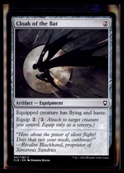 Magic: The Gathering Cloak of the Bat Battle for Baldur's Gate 307/36 5 Card Lo - Image 1