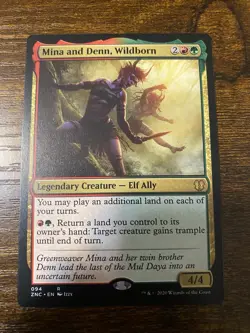 Mina et Denn, nes de la nature Mina and Denn, Wildborn MTG Magic 094 Rare - Image 1