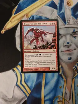 Bringer of the Red Dawn MTG Fifth Dawn Rare Red Creature Slightly Played x1 - Image 1