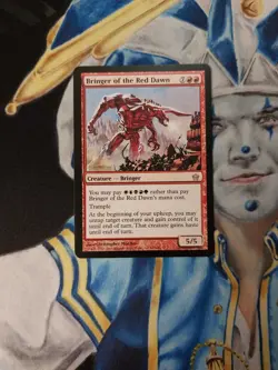 Bringer of the Red Dawn MTG Fifth Dawn Rare Red Creature Slightly Played x1 - Image 2