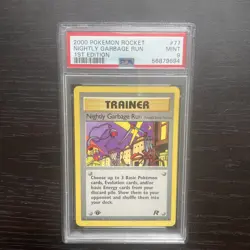 2000 Pokemon 1st Edition Team Rocket # 77 Nightly Garbage Run PSA 9 Card MINT! - Image 1