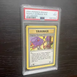2000 Pokemon 1st Edition Team Rocket # 77 Nightly Garbage Run PSA 9 Card MINT! - Image 2