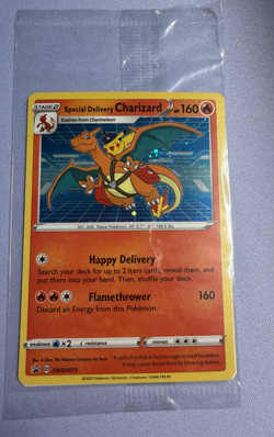 Pokemon Special Delivery Charizard SWSH075 Black Star Promo Sealed - Image 1