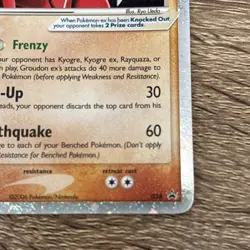 Pokemon Groudon EX 038 Black Star Promo - Image 5
