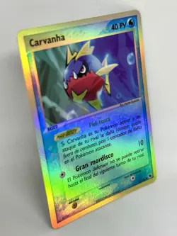 SPANISH Carvanha 51/109 Pokemon EX Ruby & Sapphire • Reverse Holo Foil - NM - Image 2