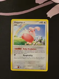 Pokemon Happiny 76/127 Platinum Regular LP Condition - Image 1