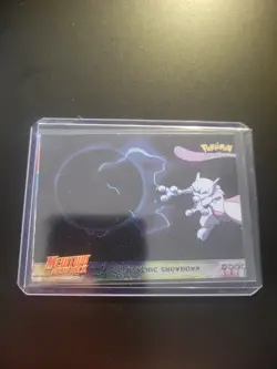 1999 Topps Psychic Showdown Pokemon Mewtwo Strikes Back #33 Foil - Image 1