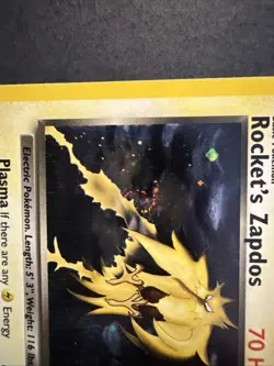 Rocket's Zapdos 15/132 Gym Challenge Holo SWIRL Pokemon - Image 4