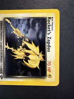 Rocket's Zapdos 15/132 Gym Challenge Holo SWIRL Pokemon - Image 5