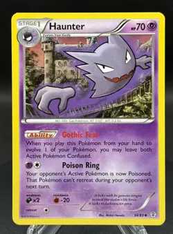 👻 Pokemon TCG – Haunter 34/83 – Generations (2016) – Uncommon – NM - Image 1