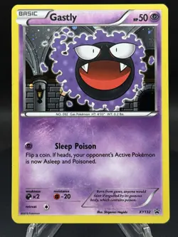 👻✨ Pokemon TCG – Gastly XY132 – Black Star Promo – Cosmos Holo – MP - Image 1