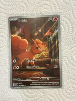 Pokemon Vulpix Me01: Mega Evolution 138/132 Illustration Rare Holo NM - Image 1