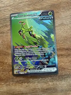 Iron Leaves ex 203/162 SIR Pokemon TCG Temporal Forces NM - Image 1