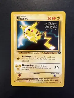 Pikachu Black Star Promo No.4 Kids WB Presents POKEMON The First Movie! - Image 1