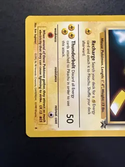 Pikachu Black Star Promo No.4 Kids WB Presents POKEMON The First Movie! - Image 4
