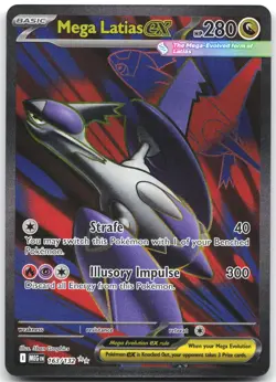 Mega Latias ex 163/132 Ultra Rare Mega Evolution Pokemon Near Mint - Image 1