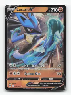 Pokemon TCG - Lucario V 078/189 Near Mint Holo V Rare Astral Radiance - Image 1