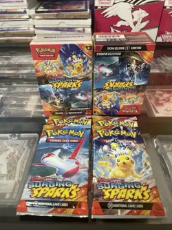 Pokemon 2 Surging Sparks Booster Bundles Plus 4 surging Sparks Packs!!! - Image 1