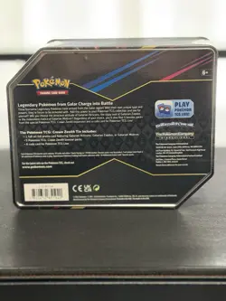 Pokemon Crown Zenith Galarian Zapdos Tin Factory Sealed 5 Packs + Full Art Promo - Image 2