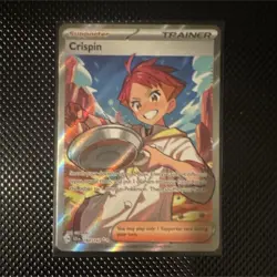Pokemon TCG Crispin Full Art Trainer Ultra Rare Holo SV07 Stellar Crown 164/142 - Image 1