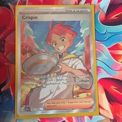 Pokemon Crispin Ultra Rare Full Art Holo Trainer SV07 Stellar Crown 164/142 - Image 1