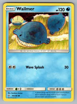 Wailmer Common SM - Cosmic Eclipse 45/236 Pokemon NM - Image 1