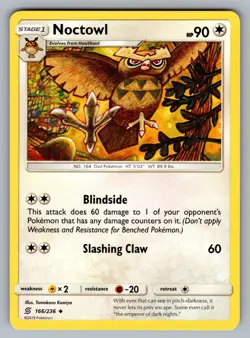 Noctowl Uncommon SM - Unified Minds 166/236 Pokemon NM - Image 1