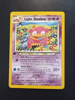 Light Slowbro 1st Edition 51/105 Neo Destiny Regular Pokemon - Image 1