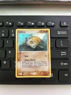 Pokemon TCG Cubone 60/112 EX FireRed & LeafGreen Holo - Image 1