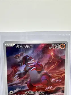Pokemon Groudon Full Art Holo 199/182 SV04: Paradox Rift Illustration Rare 130 … - Image 2
