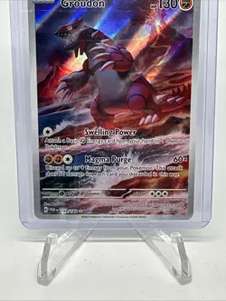 Pokemon Groudon Full Art Holo 199/182 SV04: Paradox Rift Illustration Rare 130 … - Image 3