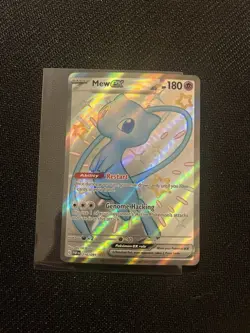 Mew EX 216/091 Paldean Fates Shiny Holo Full Art Pokemon TCG - Image 1