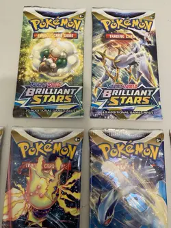 Pokemon TCG Lot Of 14 SWSH Sealed Booster Packs Lost Origin Brilliant Stars etc - Image 2