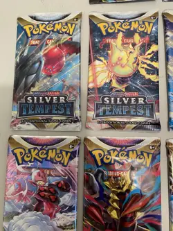 Pokemon TCG Lot Of 14 SWSH Sealed Booster Packs Lost Origin Brilliant Stars etc - Image 3