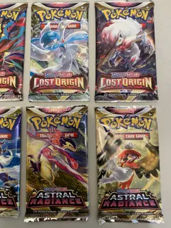 Pokemon TCG Lot Of 14 SWSH Sealed Booster Packs Lost Origin Brilliant Stars etc - Image 5